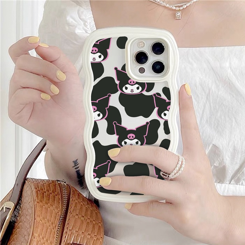 SUNTAIHO Ốp lưng iphone Ốp điện thoại trong suốt họa tiết báo hồng Kulomi thích hợp cho iPhone 11 12 13 Pro Pmax XS max XR 7 8 plus