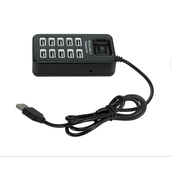 Bộ Chia 10 Cổng Usb2.0hub Có Công Tắc 1.0m