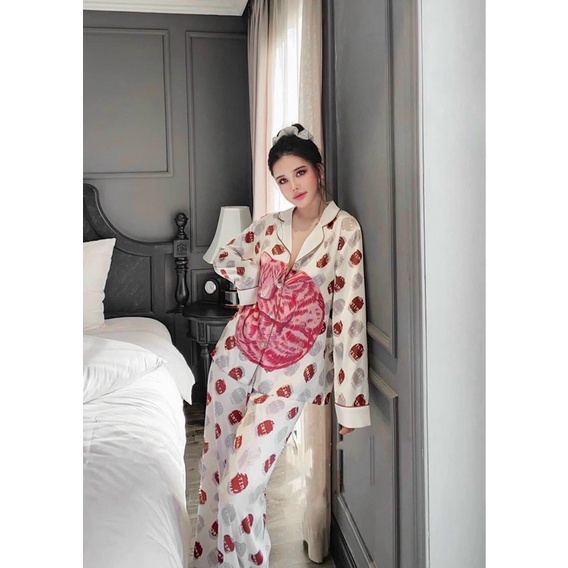 BỘ PYJAMA HOẠ TIẾT CLC 017 QUẢNG CHÂU CAO CẤP