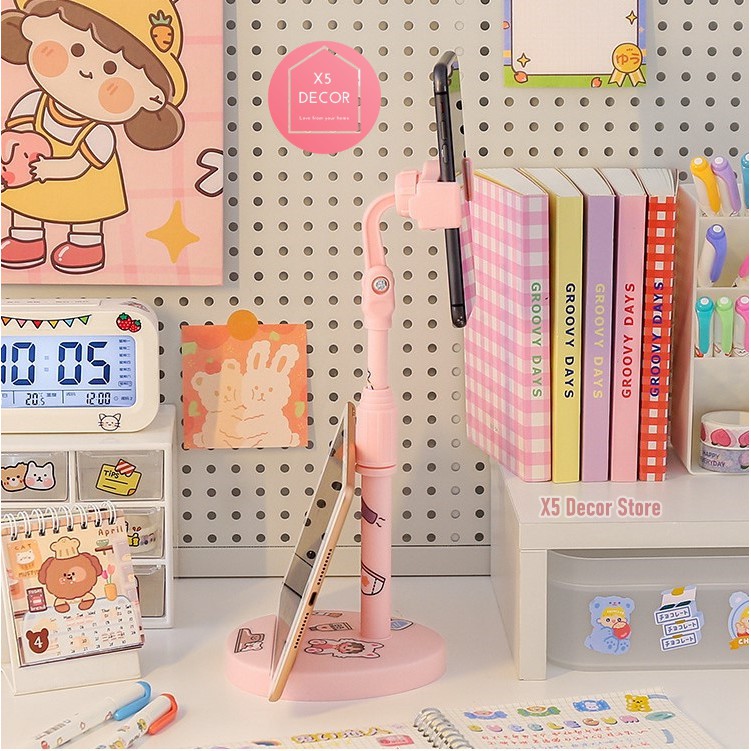 Giá Đỡ Điện Thoại Để Bàn Dễ Thương, Giá Đỡ Cho iPhone ipad Pro Mini Samsung Xiaomi, Quay Video Livetream Xoay 360 Độ