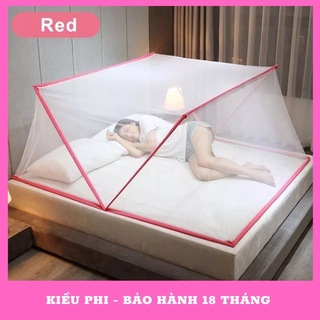 Màn khung chụp tự bung gấp gọn kiểu xếp tiện dụng - Mùng chụp tự bung người lớn thông minh Kiều Phi