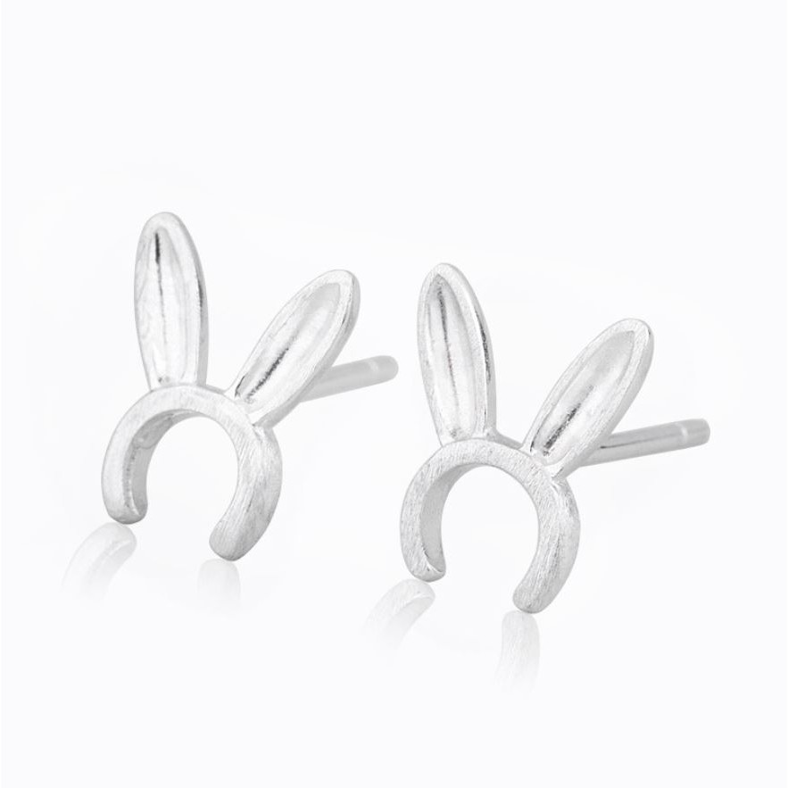 Bông tai EBI Tai thỏ mạ Bạc 925
