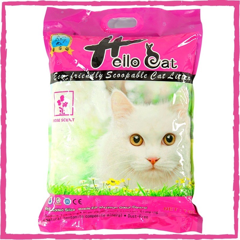 Cát Vệ Sinh Cho Mèo Hello Cat 10 Lít