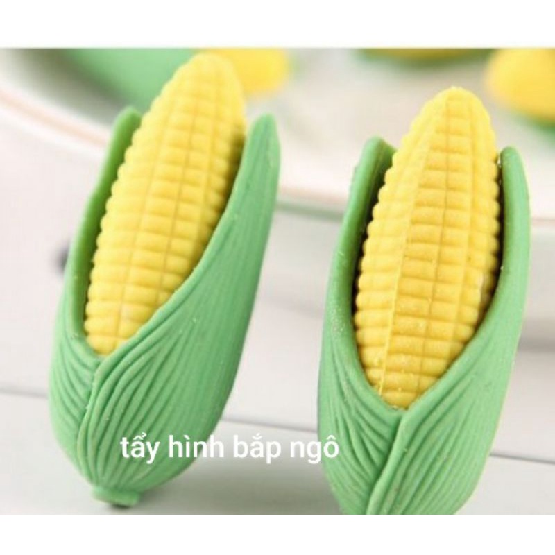 bộ đôi tẩy gôm hình bắp ngô