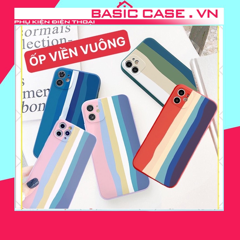 Ốp lưng iphone Cầu vồng cạnh vuông 6/6plus/6s/6splus/7/7plus/8/8plus/x/xs/xsmax/ 11promax11/12/pro/max/plus/promax