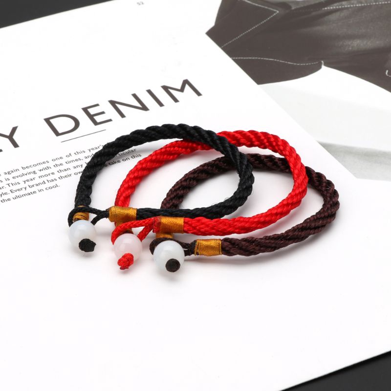 Vòng đeo tay dây bện màu đỏ đẹp mắt phong cách đại diện cho tình bạn