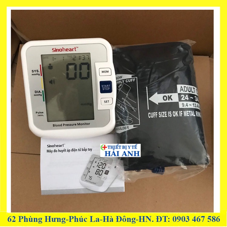Huyết áp đo bắp tay Sinocare có giọng nói Tiếng Việt