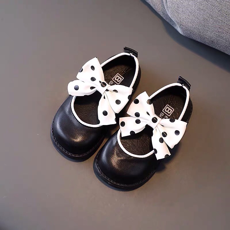 Giày bệt Bé Gái - Giày búp bê chất da PU siêu mềm có gắn nơ siêu xinh cho bé gái từ 1-3 tuổi phong cách Nhật Bản MG828