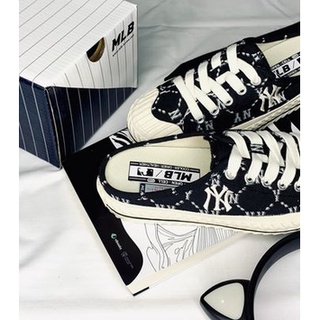 2M sneaker - Giày MLB Playball Mule Mono NY Đen