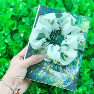 scrunchies cột tóc bơ