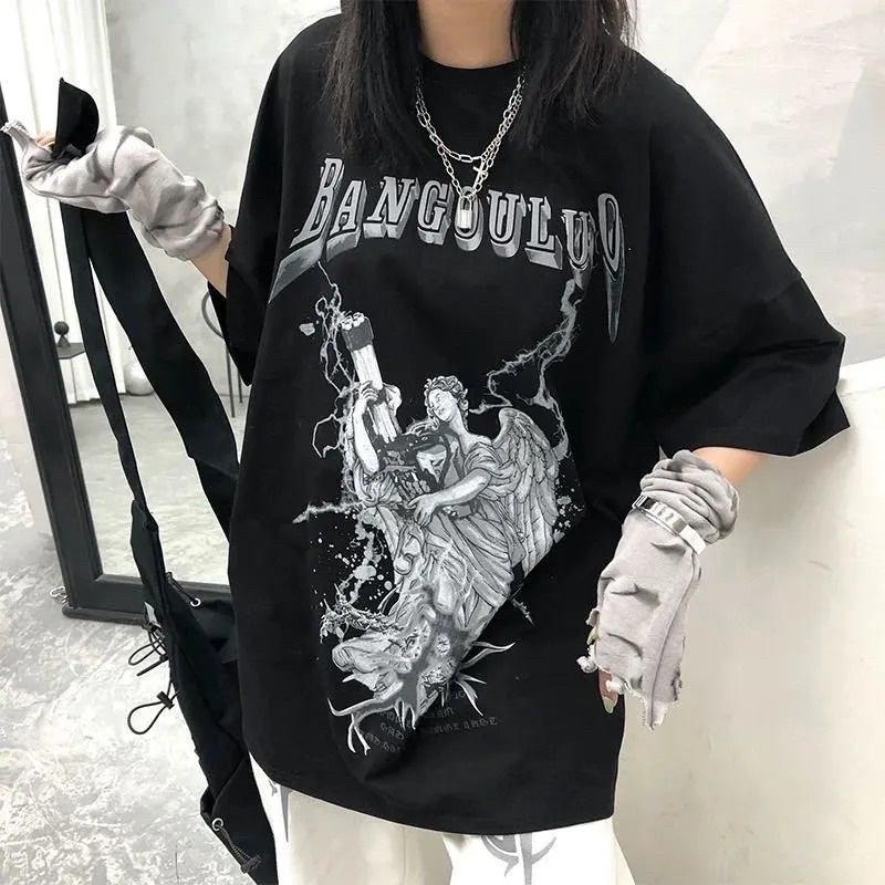 Áo Thun Tay Lỡ 100% Cotton Nam Nữ Unisex