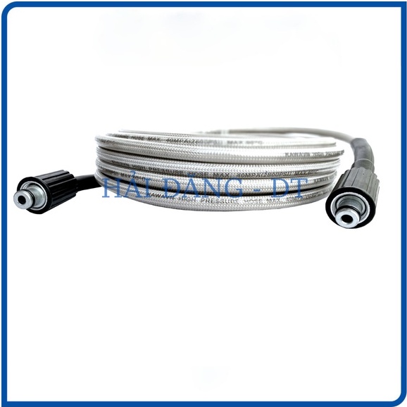 Dây rửa xe 10M,15,20,30M áp lực cao 2 đầu to ren 22mm tặng kèm khớp ĐỒNG nối dây ren 22 . Dây xịt rửa áp lực cao