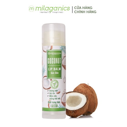 Combo 3 Son dưỡng môi, giảm thâm, hồng môi MILAGANICS (Son Trà Xanh 4.5g + Son Gấc 4.5g + Son Dừa 4.5g) | BigBuy360 - bigbuy360.vn