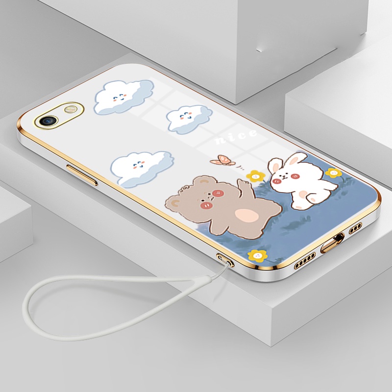 Ốp Điện Thoại Silicon Mềm Chống Sốc Mạ Điện DDXX01 Cho OPPO F1S OPPO A39 OPPO A57 OPPO a37