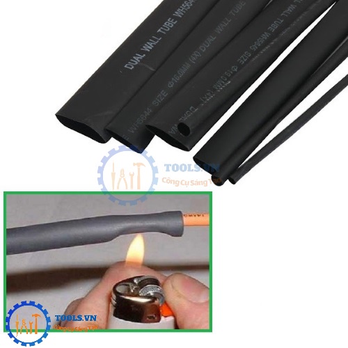 Gen Co Nhiệt Cách Điện Phi 8mm Đến Phi 30mm Dài 1m