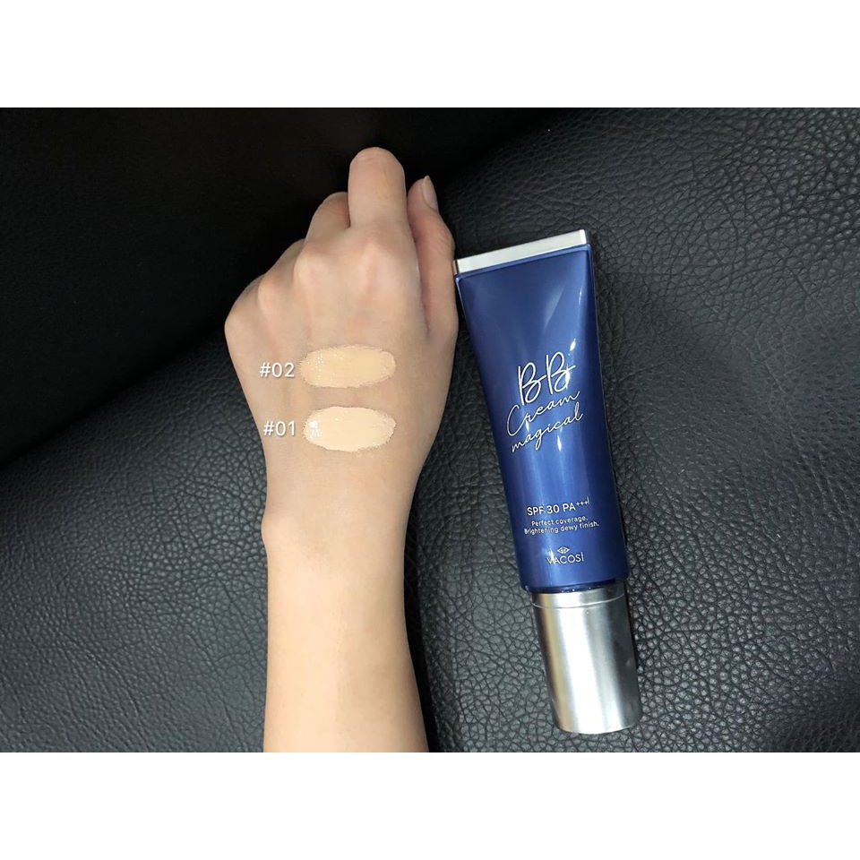 [HÀNG CHÍNH HÃNG] Kem Trang Điểm Nền BB Vacosi Natural Magical BB Cream 45ml [2 Tone Màu]