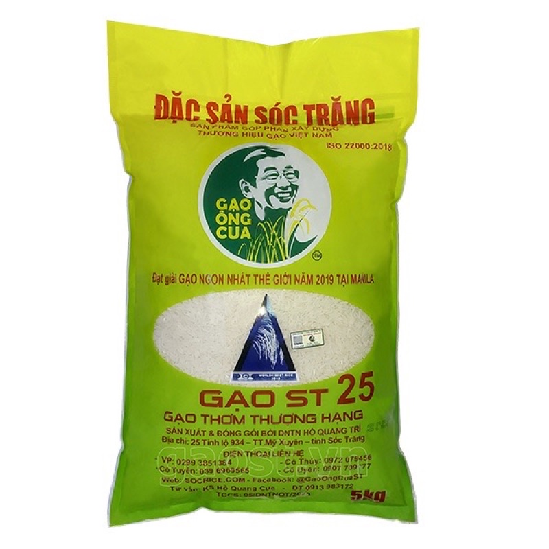 Gạo ST25 Hồ Quang Cua