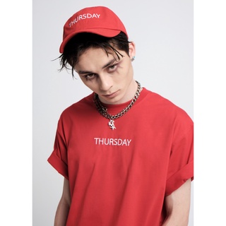 Nón mũ lưỡi trai perfext basic thursday unisex nam nữ màu đỏ hoạ tiết thêu