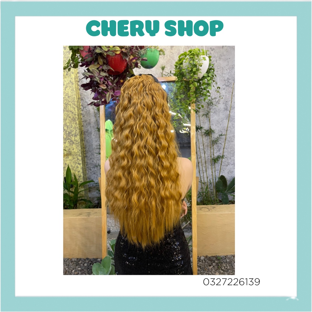 Tóc giả nữ cột xù mì cao cấp dài và dày cho nàng chery shop mã M022