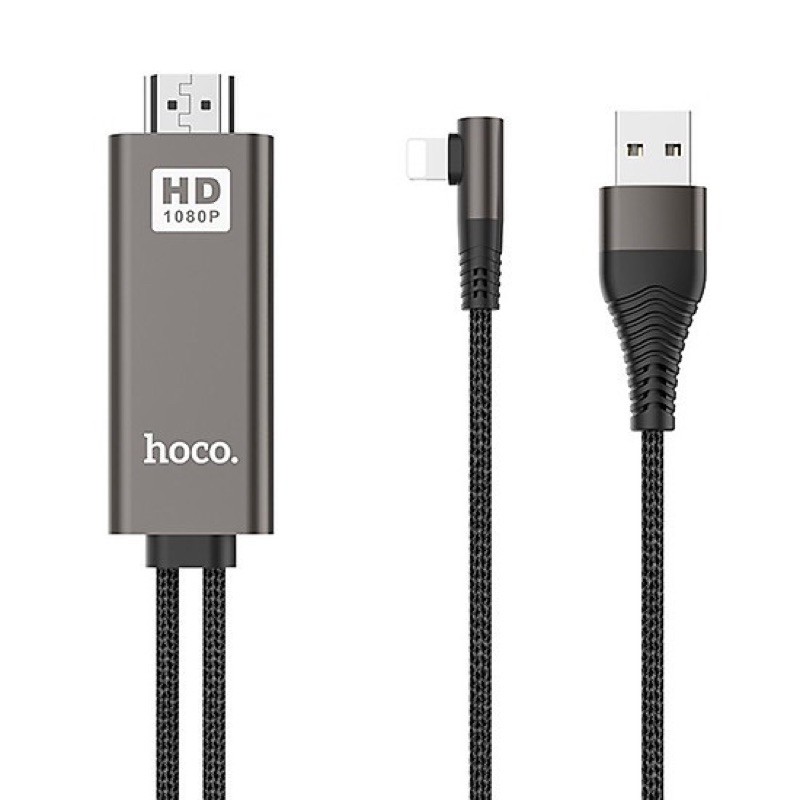 Cáp chuyển đổi iphone sang Hdmi 1080P HD Hoco UA14 chính hãng dài 2m