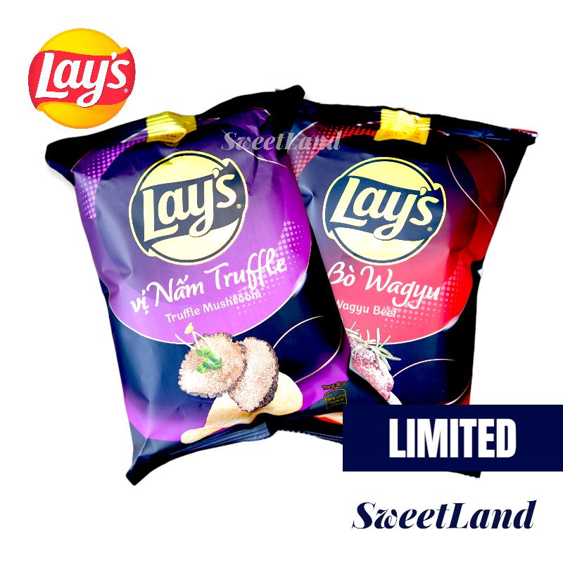 Bánh snack khoai tây Lays nhiều vị gói lớn 58g