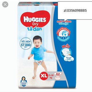 Tã Dán Huggies Dry Gói Cực Đại M76/ L68/ XL62/ XXL56