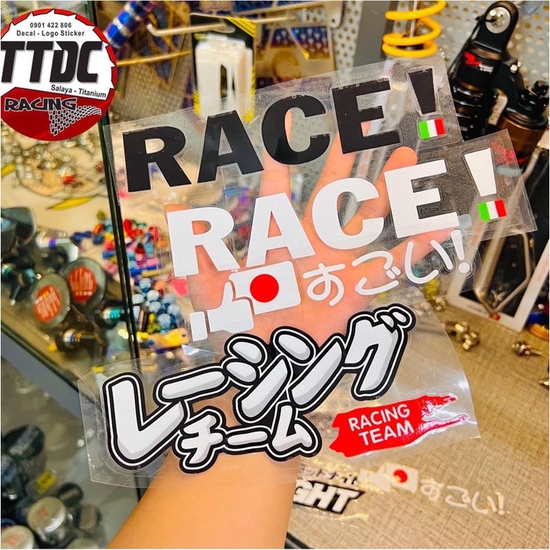 Tem Logo Sticker Japan nổi trên mọi nền màu cực đẹp 🇮🇹✌