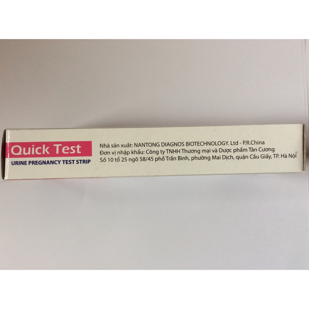 Que Thử Thai Dùng Một Lần Quick Test Chính Xác và Đơn Giản