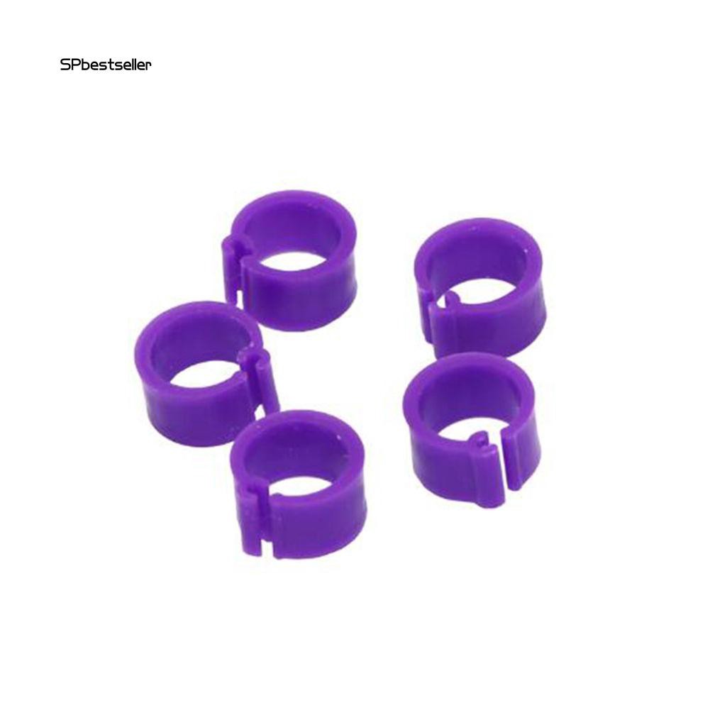 Set 100 vòng chân cho chim vẹt 8mm bằng nhựa tiện dụng