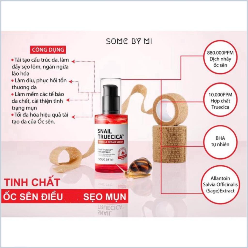 Tinh Chất Ốc Sên Phục Hồi Cải Thiện Some By Mi Snail Truecica Miracle Repair Serum 50ml -  Mỹ Phẩm