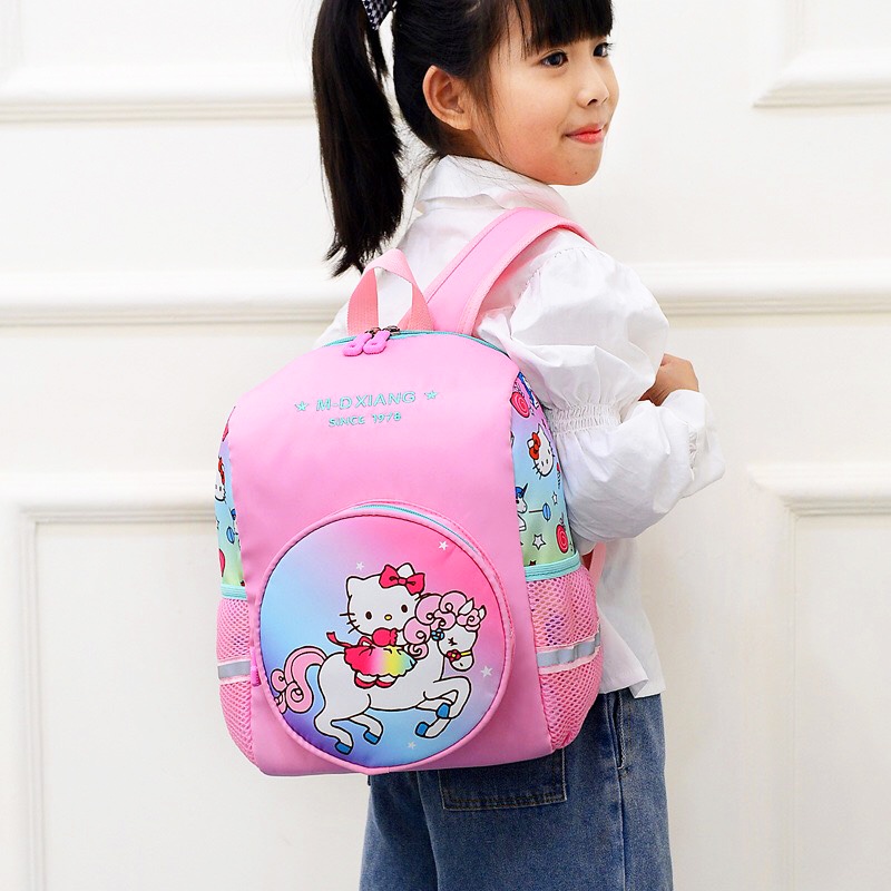 Balo cho bé 3-7 tuổi chống thấm nước BBShine, Balo đi học nhiều họa tiết hoạt hình đáng yêu – B025