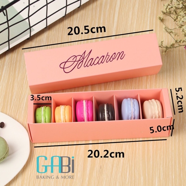 Hộp giấy đựng 6-12 bánh macaron