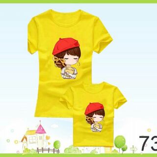 Áo cặp mẹ và bé chất cotton loại 1 đủ màu đủ size từ 5-100kg