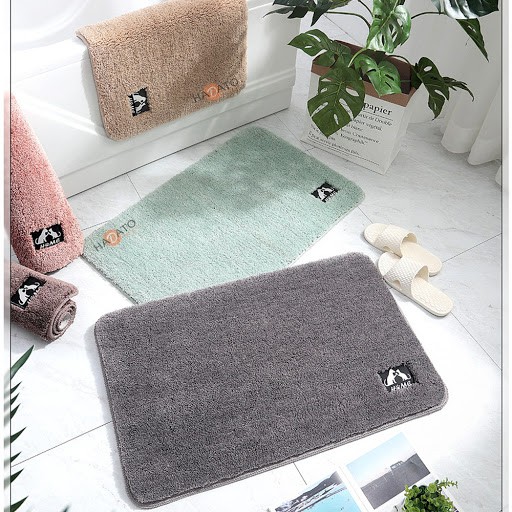 Thảm chùi chân LEN MỊN cao cấp thảm lau chân nhà tắm phòng khách phòng ngủ hút nước chống trươt đẹp 40 60cm (mẫu mới)
