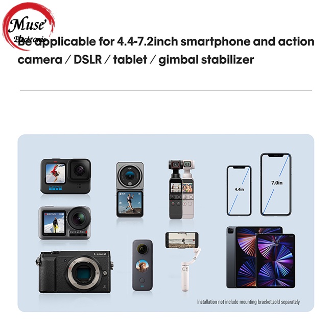 Bộ Giá Đỡ Điện Thoại Có Giác Hút Gắn Nóc Xe Hơi Chống Nắng Cho Dji Osmo Gimbal / Gopro 10 / 9