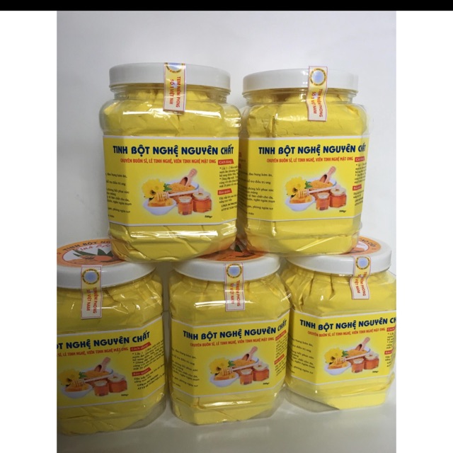 Combo 3kg tinh bột nghệ nguyên chất, 5kg viên hà thủ ô mật ong