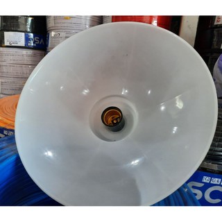 Combo 2 cái chao đèn tròn nhựa + Tặng  kèm 2 đui đèn chống nước