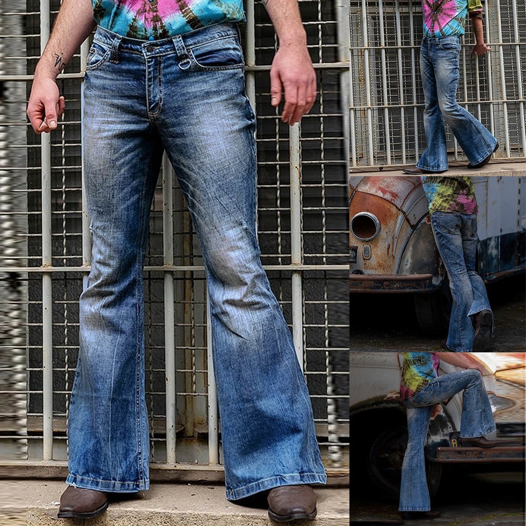 Quần Jeans Dài Ống Loe Thời Trang Cho Nam