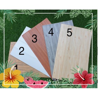 Combo 10 tấm xốp dán tường giả gỗ