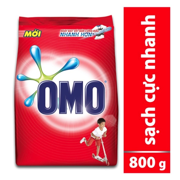 Bột Giặt Omo Hệ Bọt Thông Minh Gói 800g