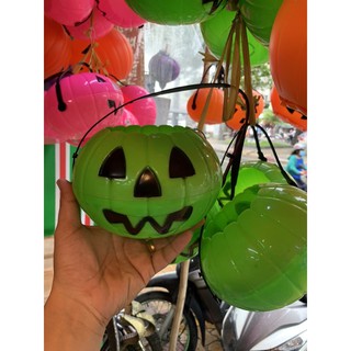 Giỏ Bí Ngô Đựng Kẹo 19cm Halloween