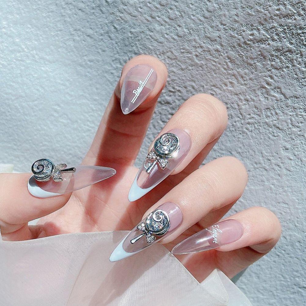 Cây Kẹo Mút CABEZA Trang Trí Móng Tay|Phụ Kiện Kim Loại Trang Trí Móng Tay DIY Xinh Xắn