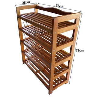 Kệ dép móc sắt 5 tầng 60
