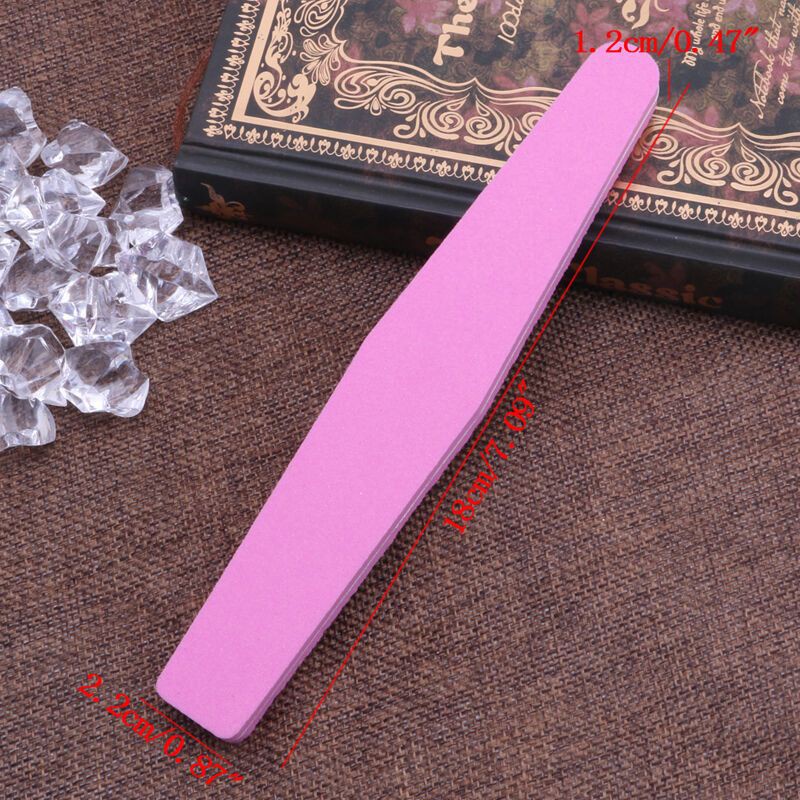 [Hàng mới về] Dụng cụ dũa móng hai mặt 100/180 grit chất liệu xốp mềm chống thấm nước