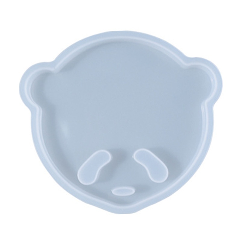 Khuôn Silicone Làm Tấm Lót Cốc Hình Mặt Gấu Trúc Sáng Tạo Diy