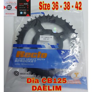 Dĩa CB125 - DAELIM125 RECTO,size ; 36/38/42, thái lan