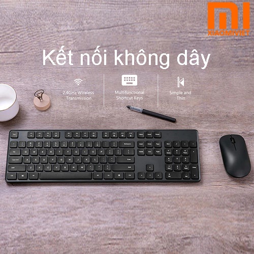 Bộ Bàn Phím, Chuột Không Dây Xiaomi WXJS01YM - Hàng Chính Hãng