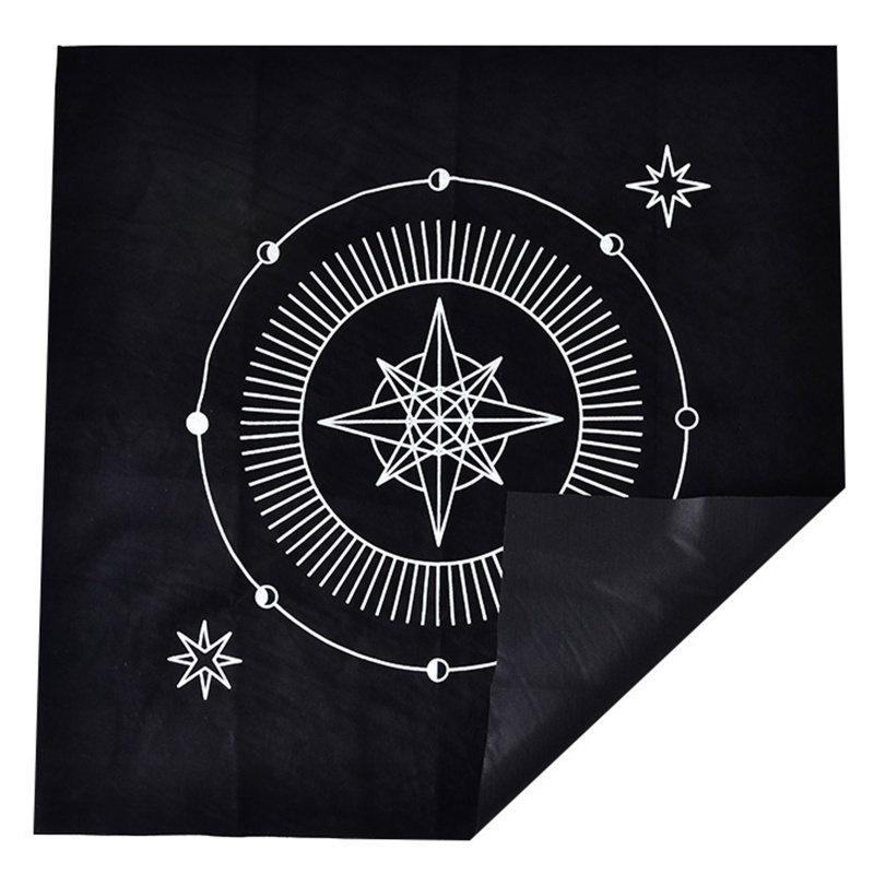 Utakee Khăn Trải Bàn Bằng Vải Nhung Ba Pha Hình Nữ Thần Mặt Trăng Cho Bài Tarot Oracle
