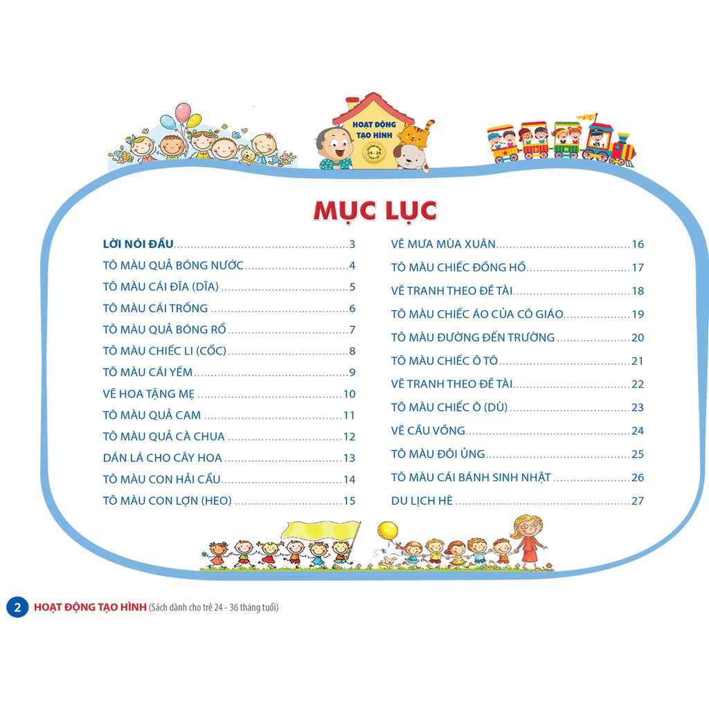 Sách Hoạt động tạo hình - sách mầm non cho trẻ 24 - 36 tháng tuổi