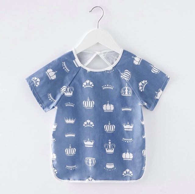 Áo Yếm ăn dặm BLW ngắn tay cho bé